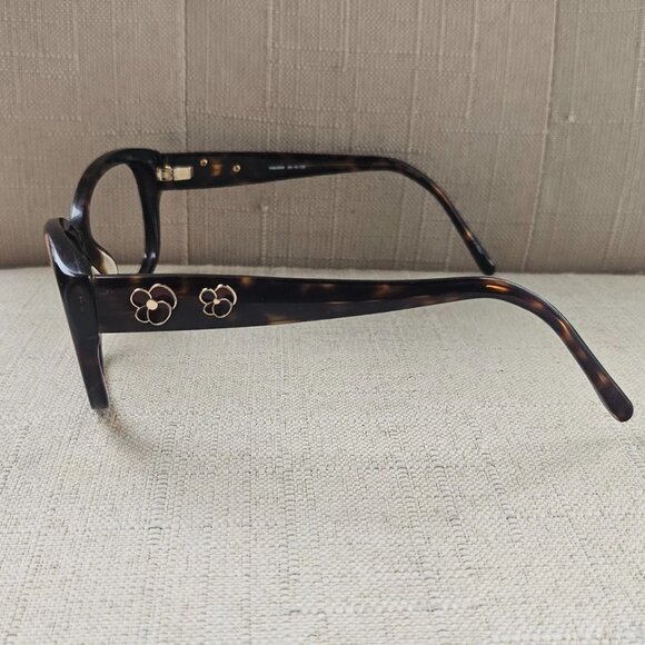 Kirkland Signature Havana Women Eyeglasses Frame Dark Brown Glasses Eye Wear - Picture 9 of 12